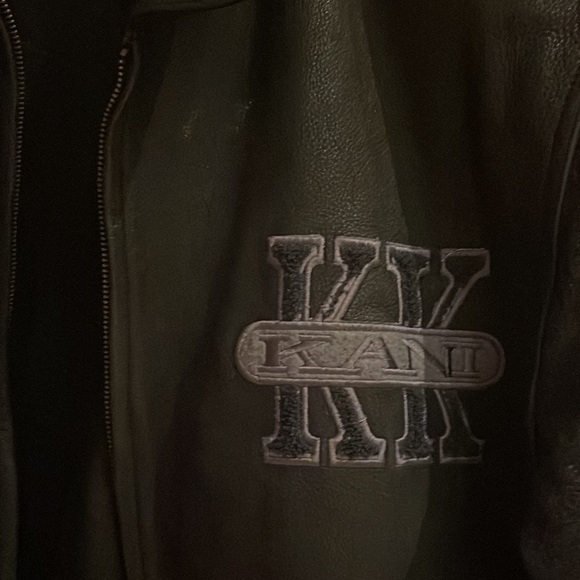 Karl Kani leather letterman jacket - Picture 4 of 6